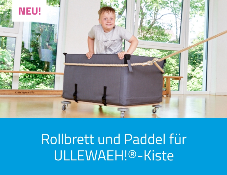 Rollbrett und Paddel für Ullewaeh Kiste